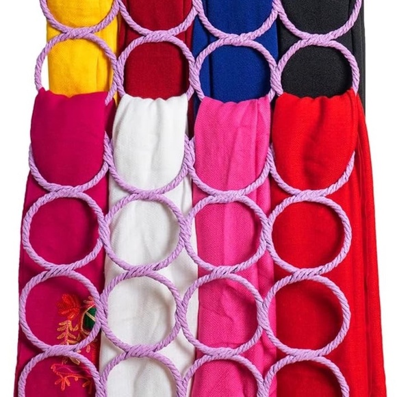 IKEA KOMPLEMENT‎ Multi-Use Scarves Slot Hanger Cream Polypropylene/Steel 28 ¼" - Picture 8 of 9